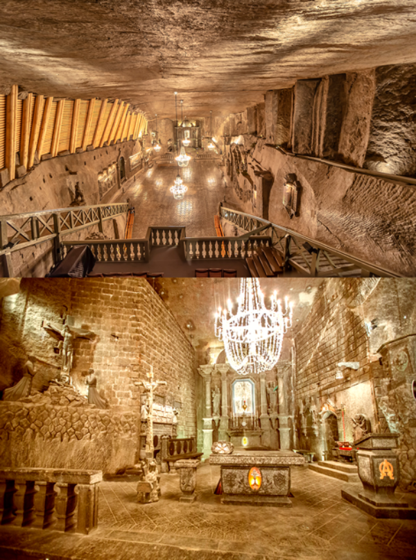 De kerk van Wieliczka