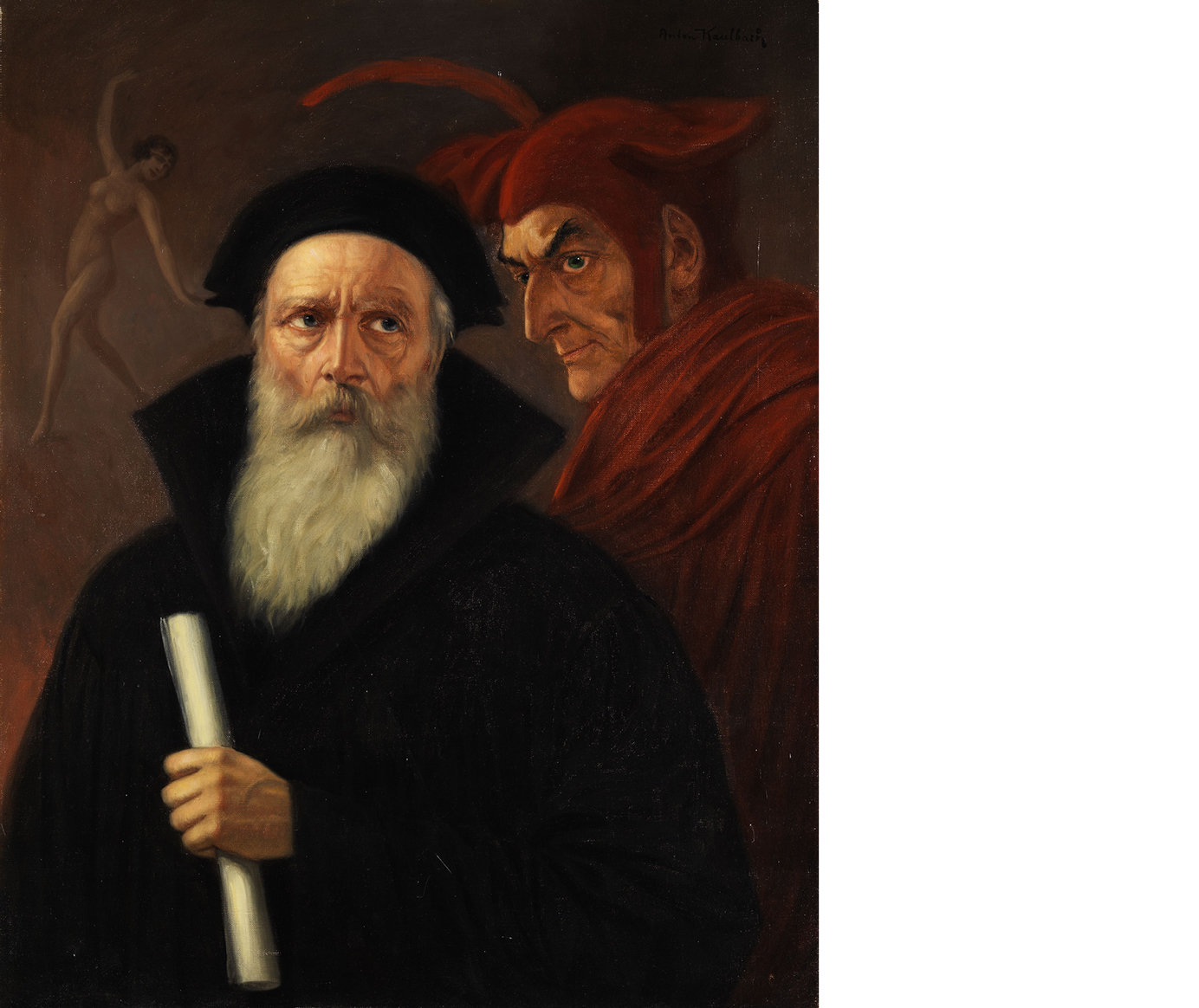 Anton Kaulbach Faust und Mephisto