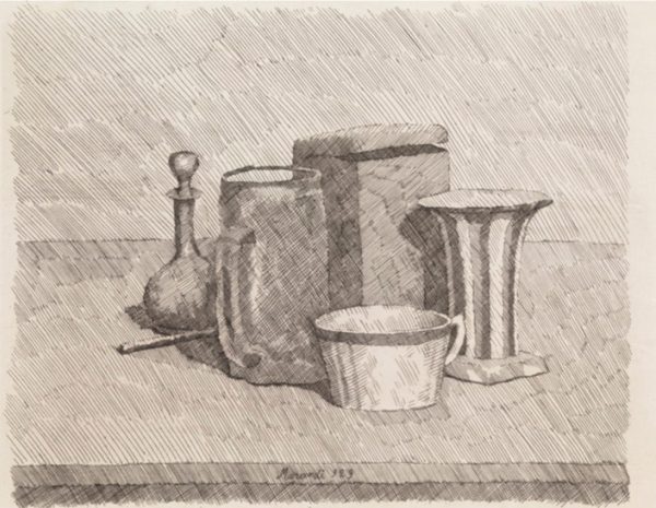 Natura morta con tazzina e caraffa, Girogio Morandi