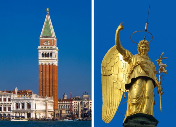 De aartsengel in Venetië