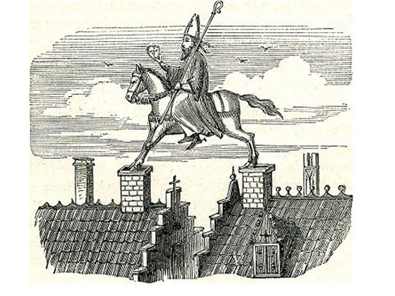 Sint Niklaas Oude Prent